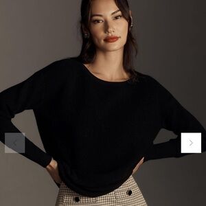 Anthropologie Wide Neck Tunic Sweater